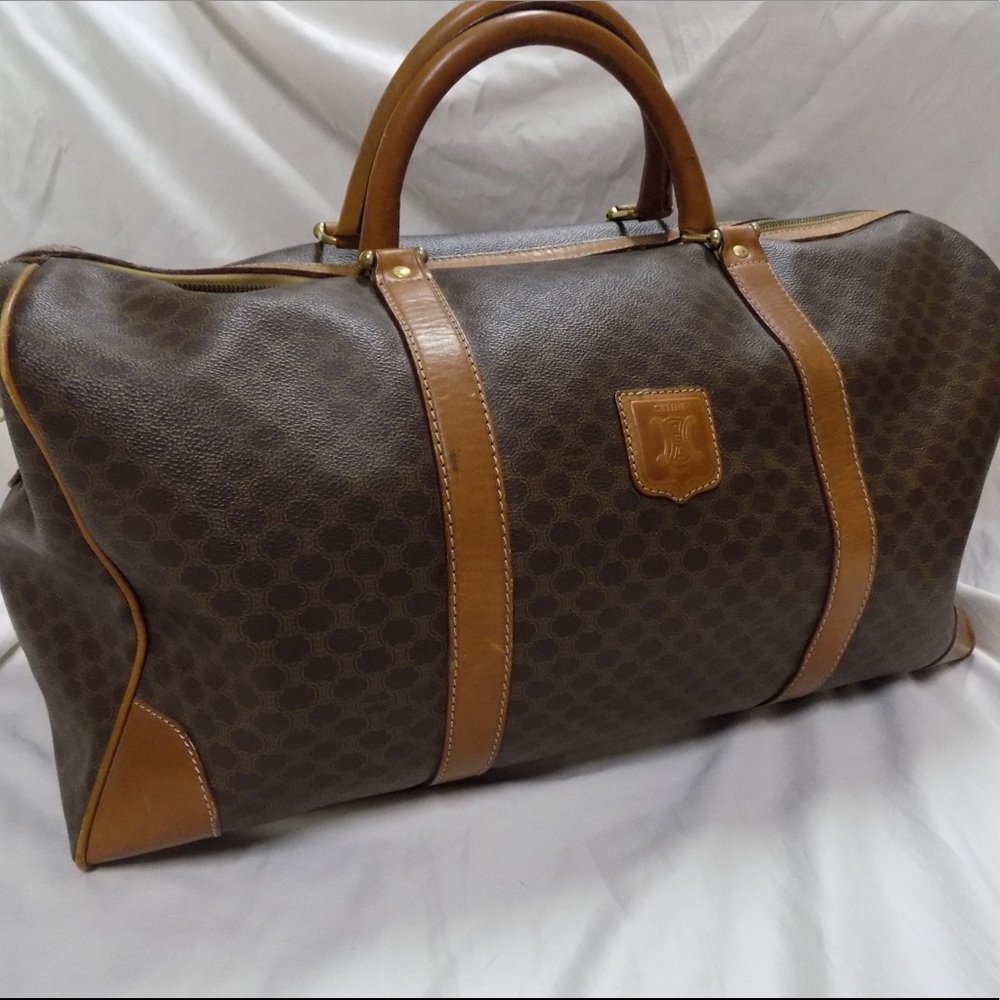 CELINE vintage macadam boston bag keepall 50